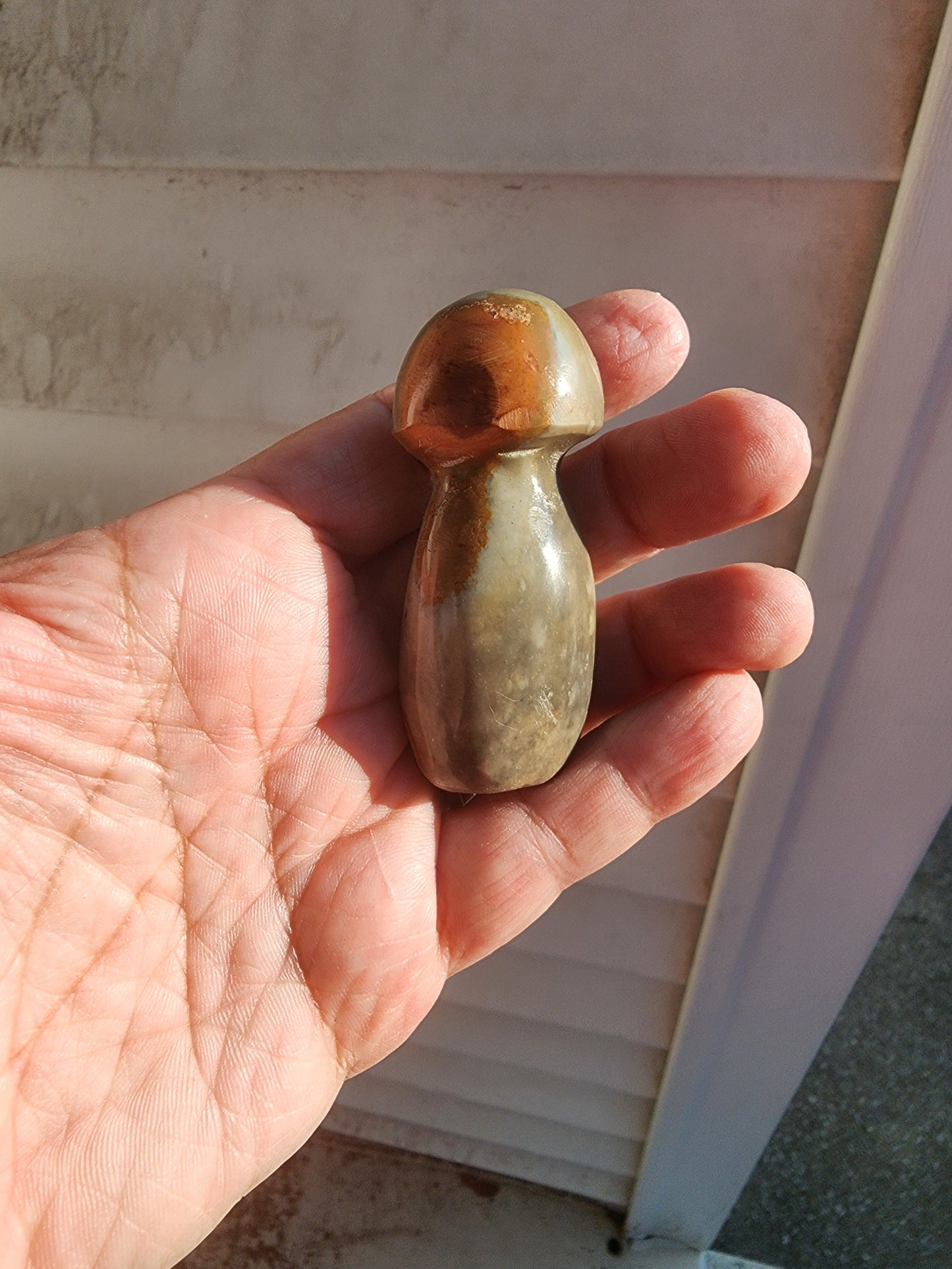 Flower Agate, Natural Agate, Ocean Jasper Hand Carved Mushrooms