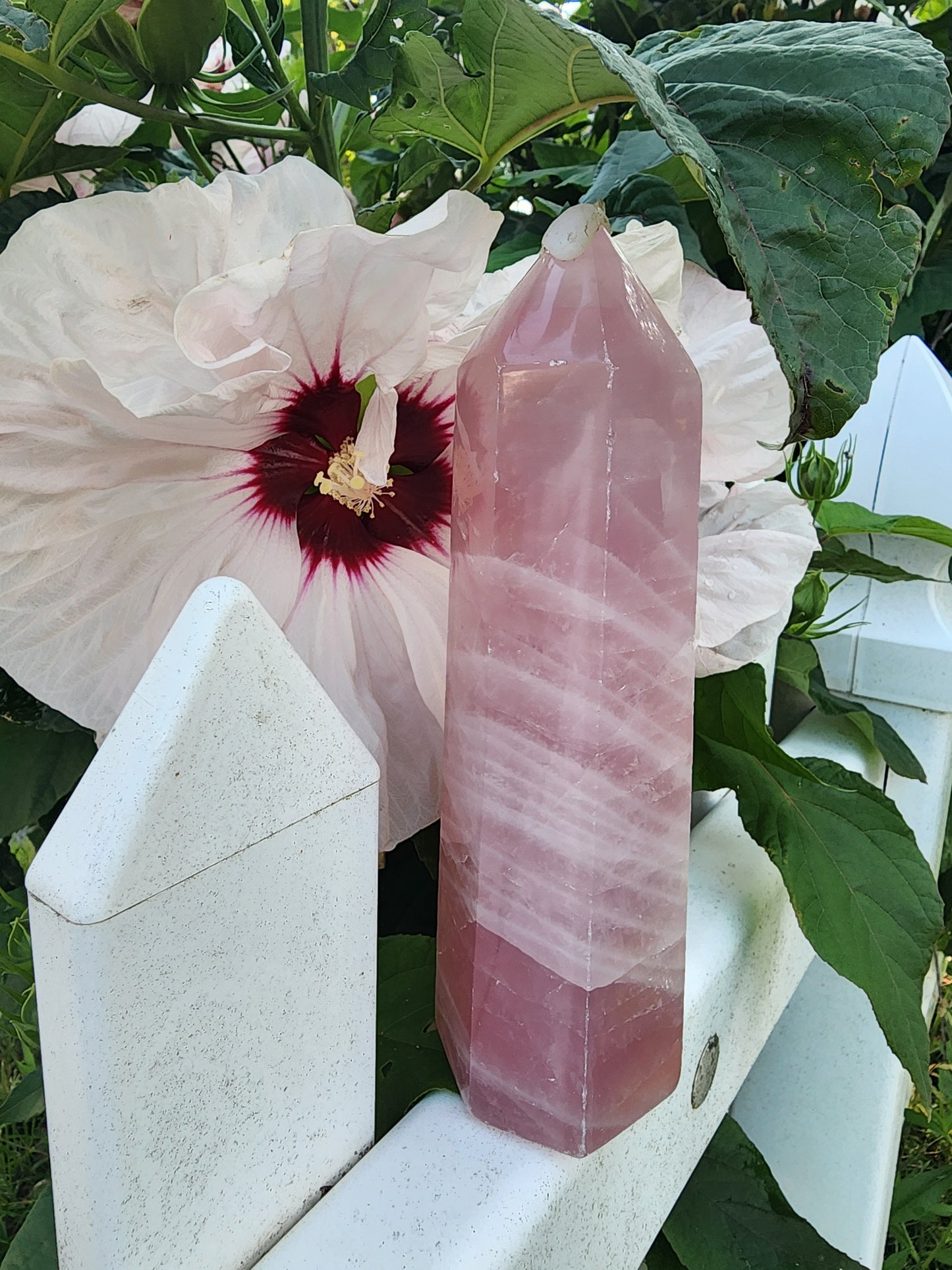 *XL Polished Rose Quartz Tower*