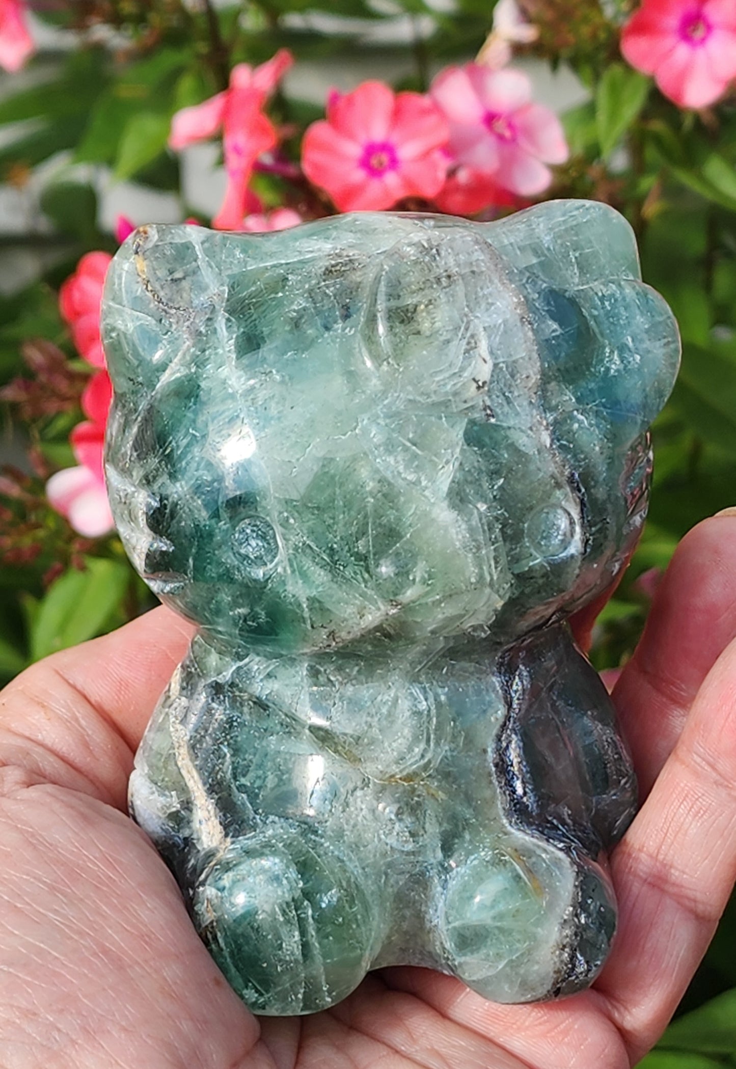 *Large Hello Kitty Rainbow Fluorite*