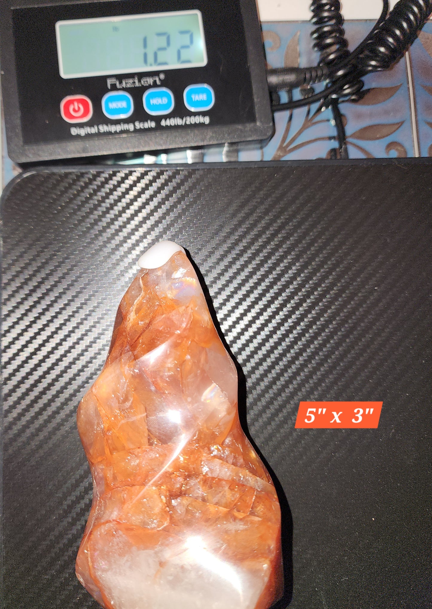 *Carnelian Torch Flame Point*