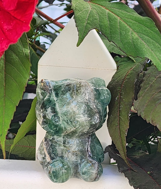 *Large Hello Kitty Rainbow Fluorite*